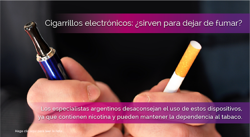 Cigarrillos electrónicos y otras formas de consumo para dejar de fumar