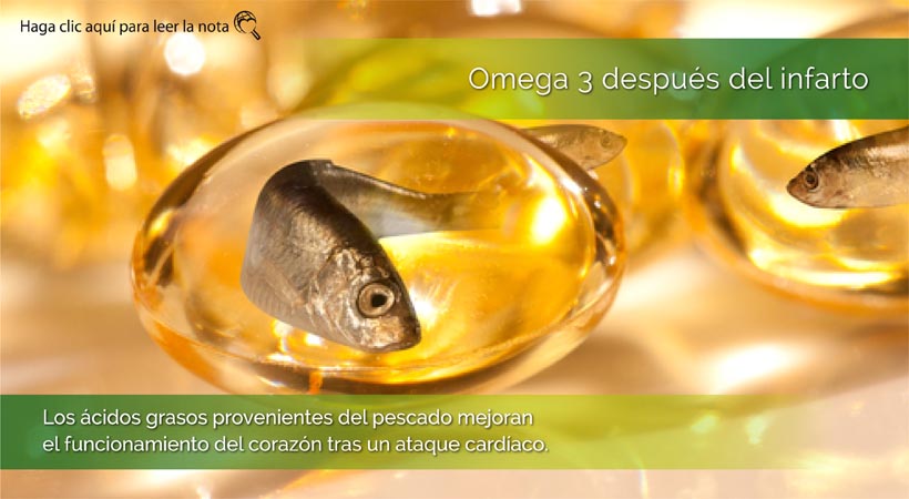 Beneficios del omega 3 tras el infarto